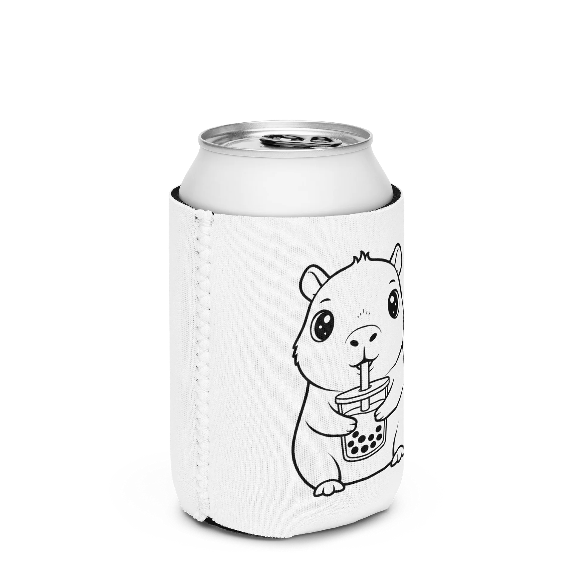 Kawaii Design Capybara Bubble Tea Can Cooler Cute Boba Drink Sleeve Gift for Animal Lovers product image (5)