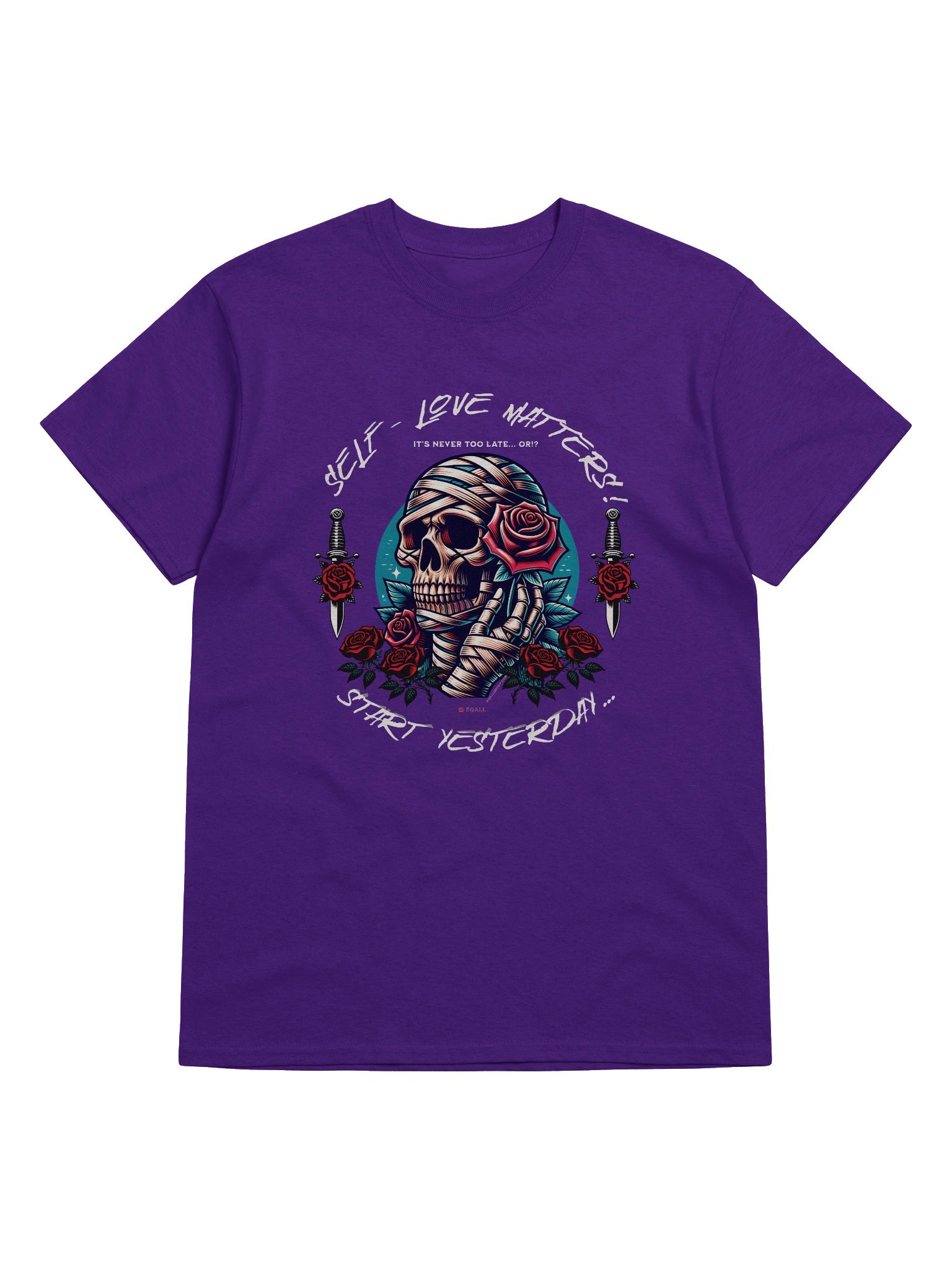 Self-Love Matters! Unisex 100% Cotton Gildan Tee_R3CVR.i by EQALL® Originals_Red / White product image (1)
