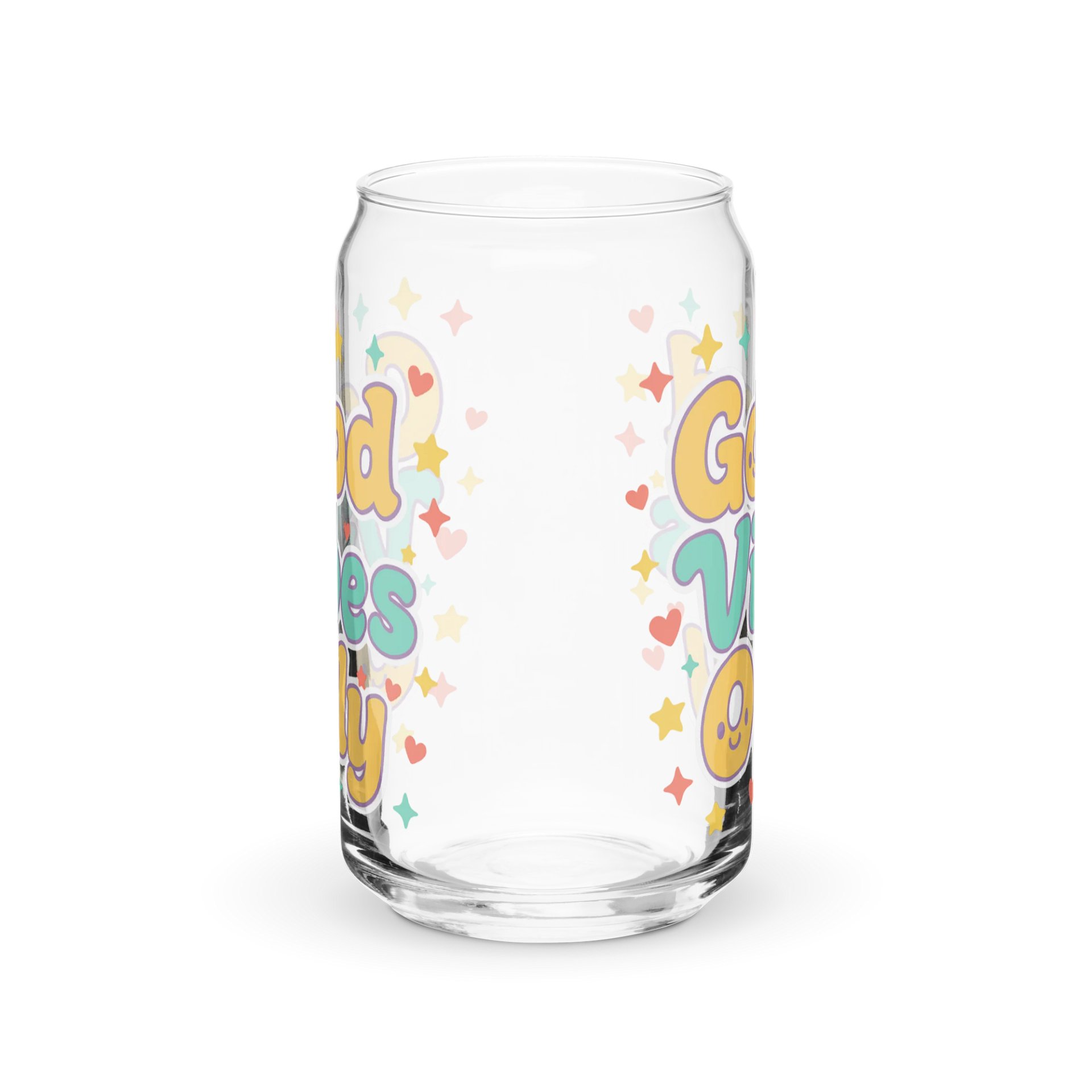 Good Vibes Only Can-Shaped Glass product image (4)