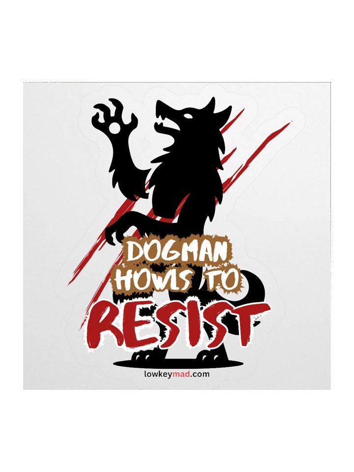 Dogman Resists Sticker product image (1)
