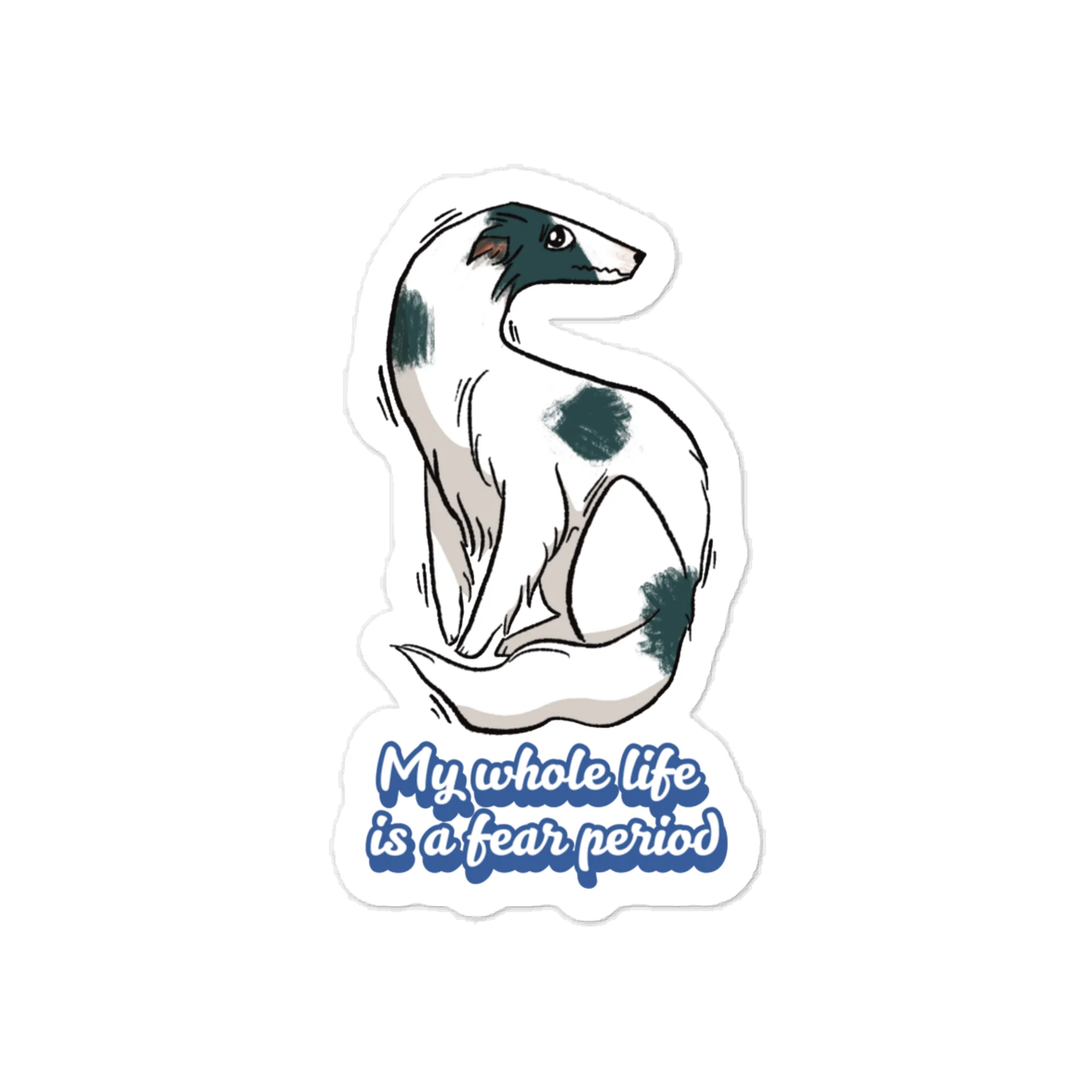 Fear Period Sticker - Spotted Black product image (1)