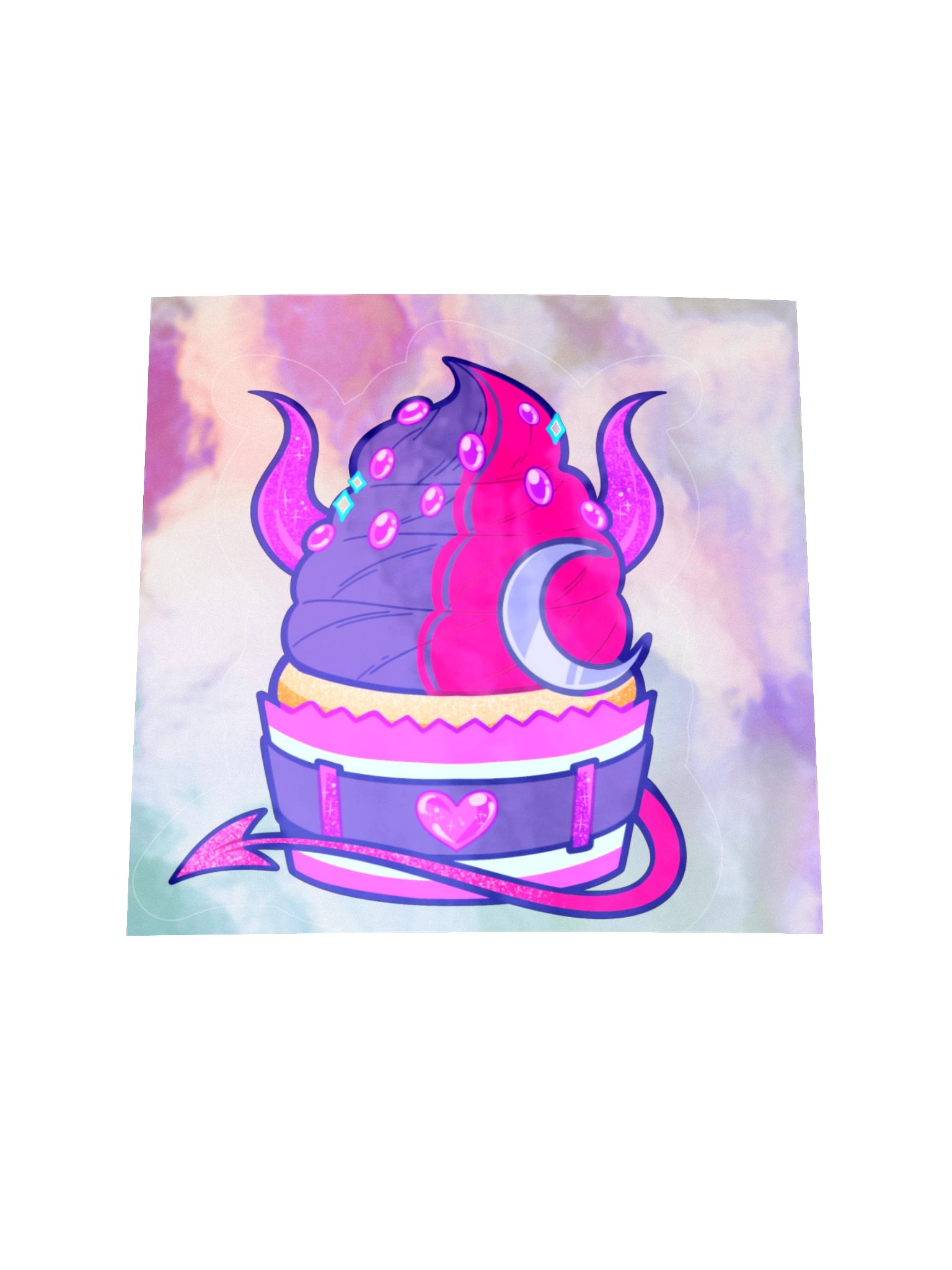 Holographic Cupcake Sticker product image (1)