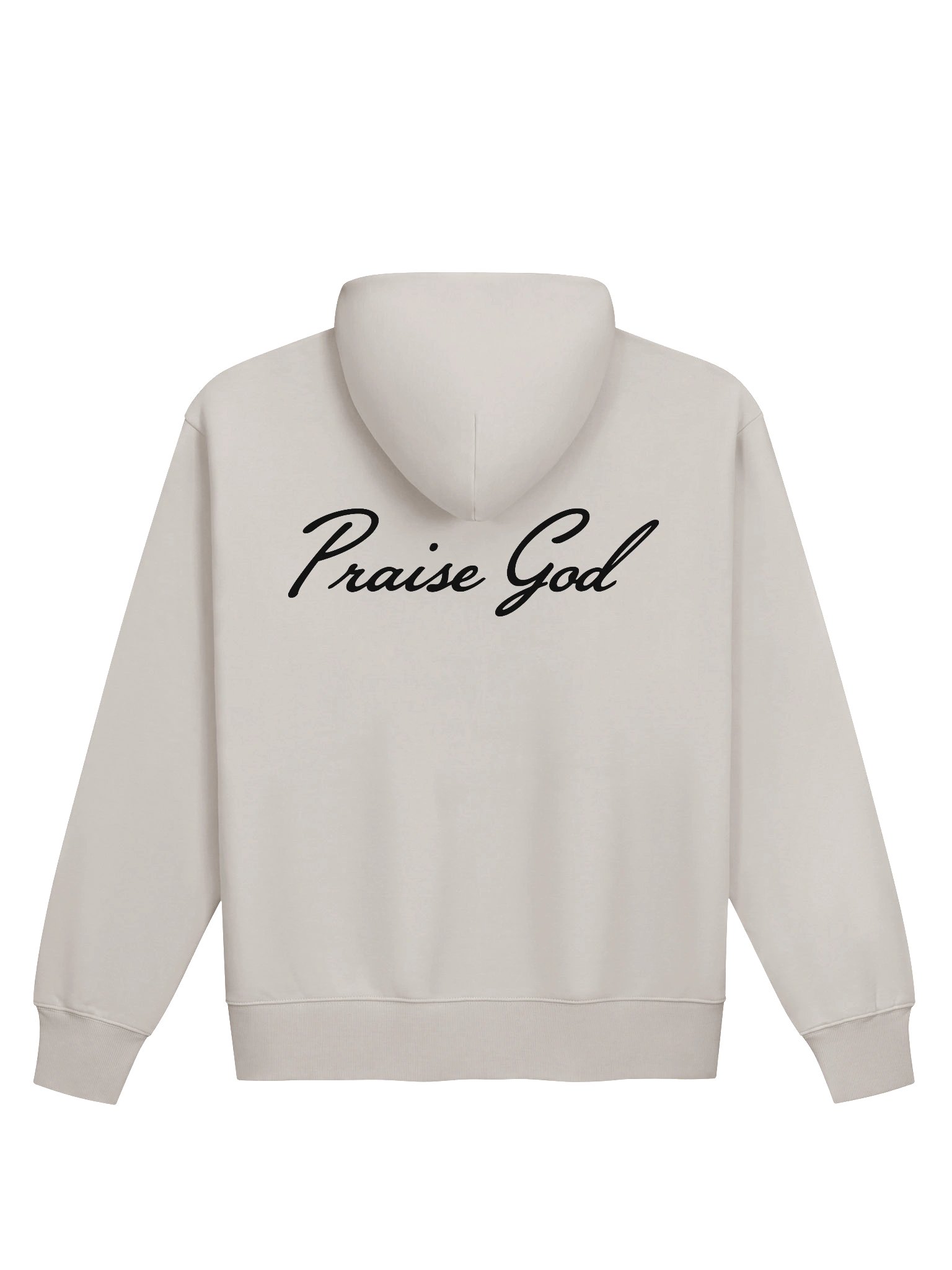 PRAISE GOD ZIP UP HOODIE - BONE product image (2)