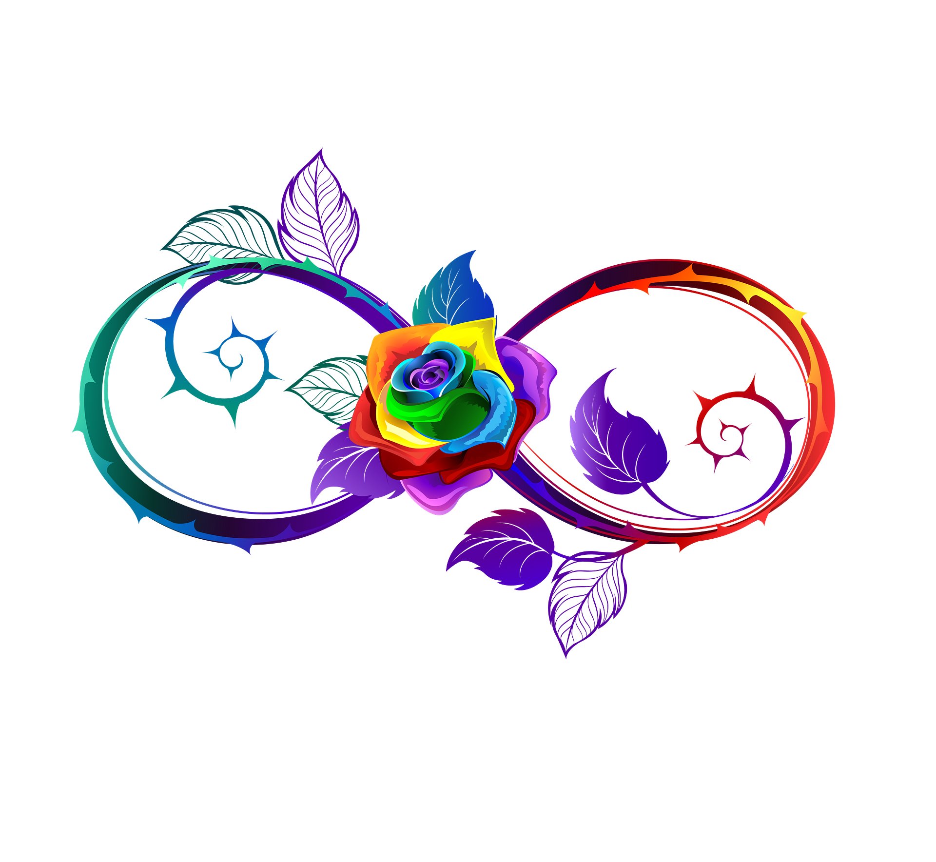 Rainbow Infinity Rose Tumbler product image (5)