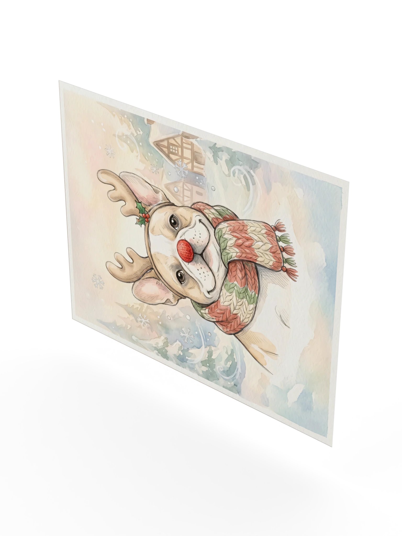 Reindeer Frenchie Poster product image (22)