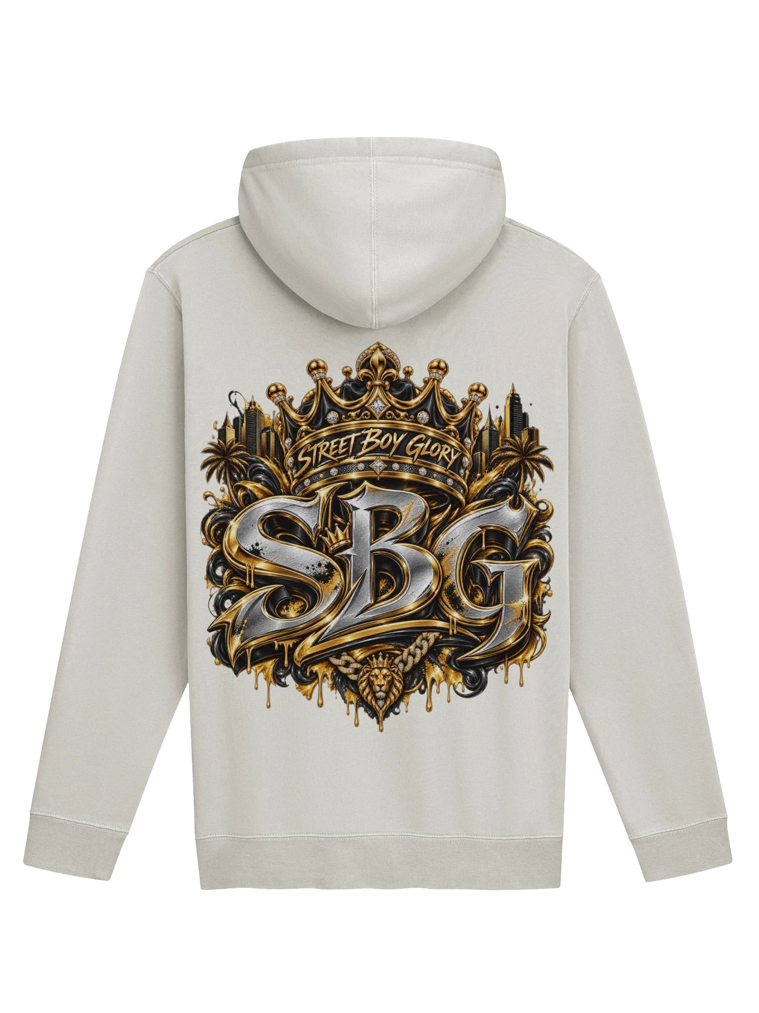 Street Boy Glory Empire Laurel Crest Hoodie | Independent Pigment Dyed product image (2)