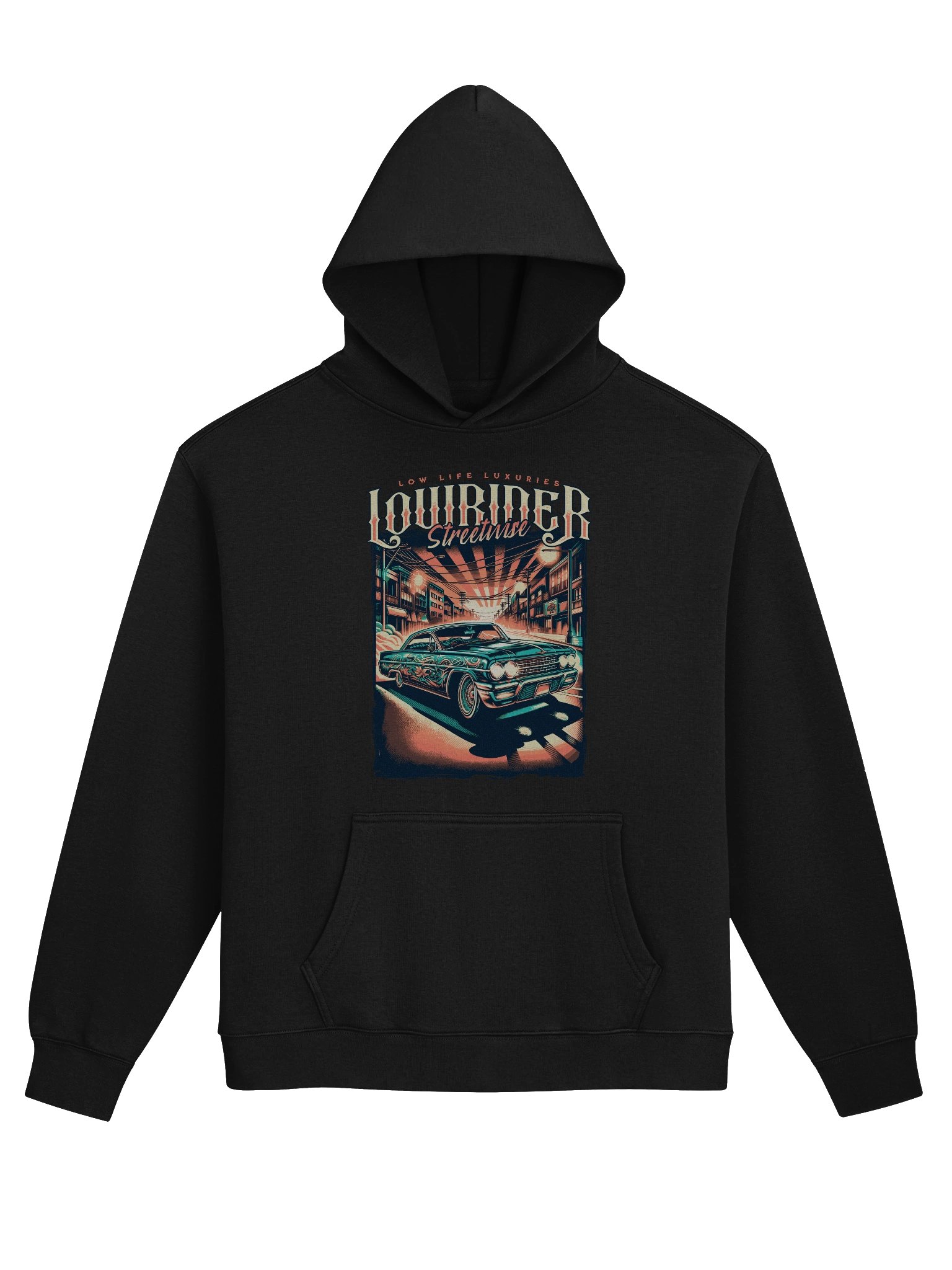 Stylish Retro Lowrider Hoodie for Streetwear Fashionista product image (1)