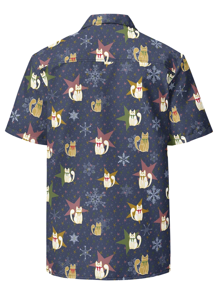 Star Kitties Oversized Button-Down Shirt product image (2)
