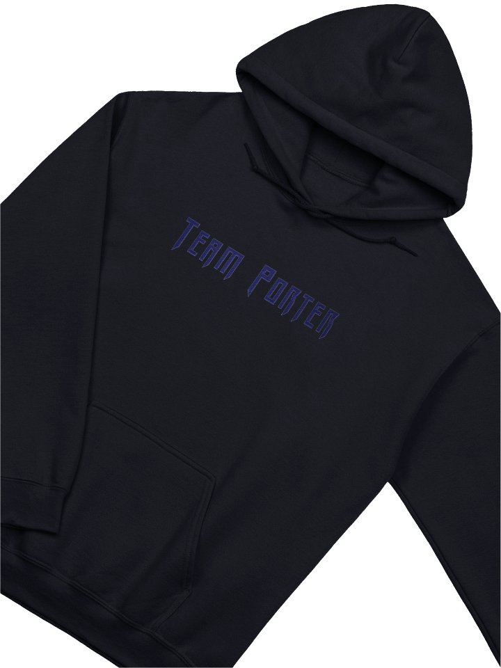 Team Porter Monochrome Embroidered Unisex Hoodie | Navy product image (2)
