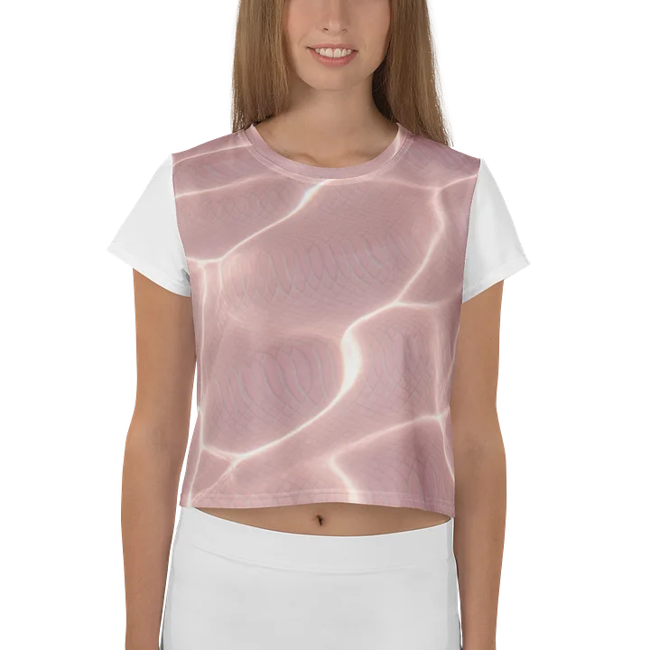 Blush rippled croptop tee product image (1)