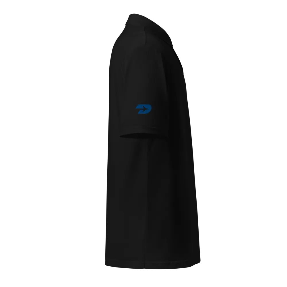POWERED BY JET A1 - PIQUE BLACK POLO SHIRT product image (2)