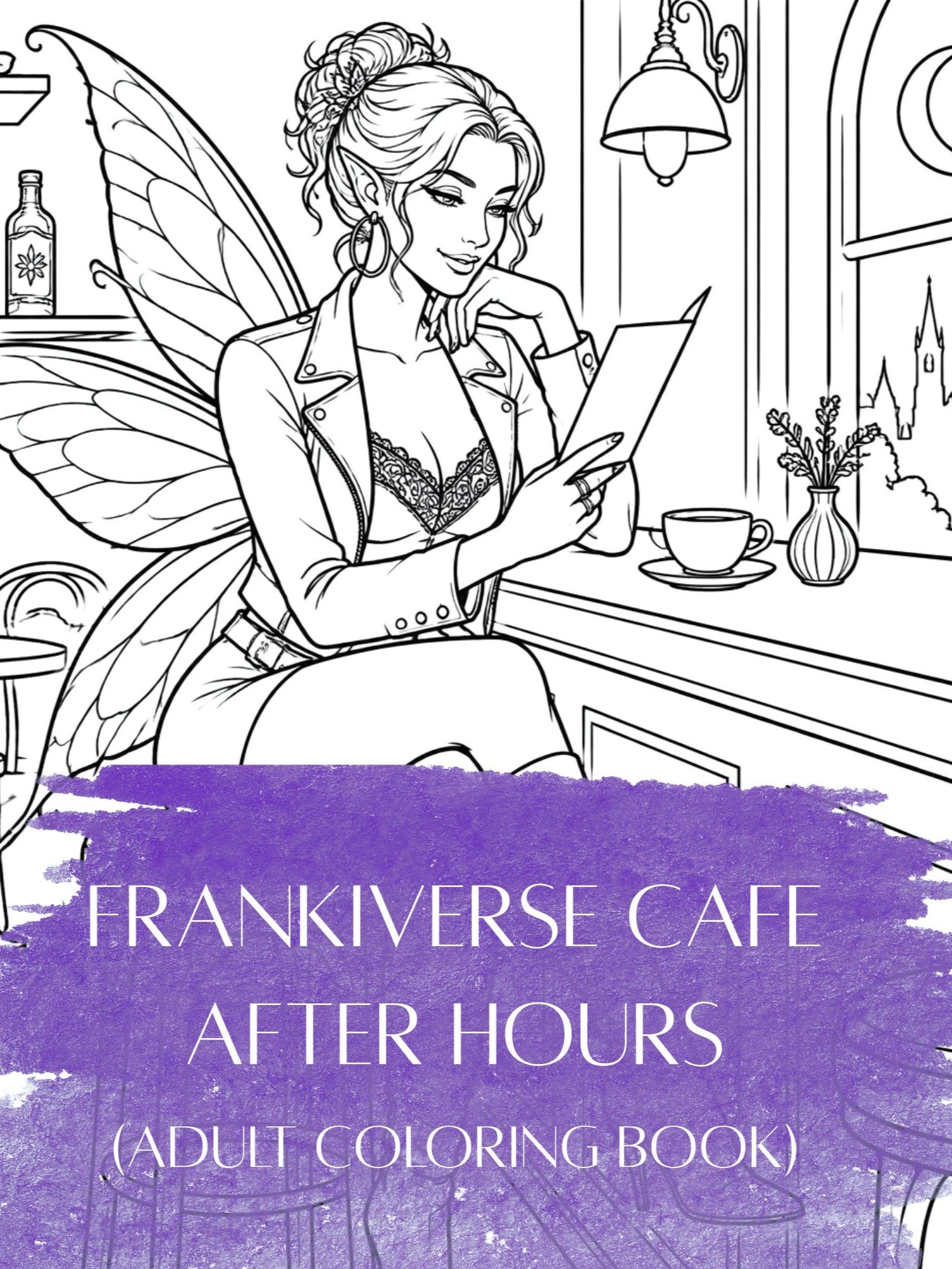 FrankiVerse Cafe After Hours Adult Coloring Book product image (1)