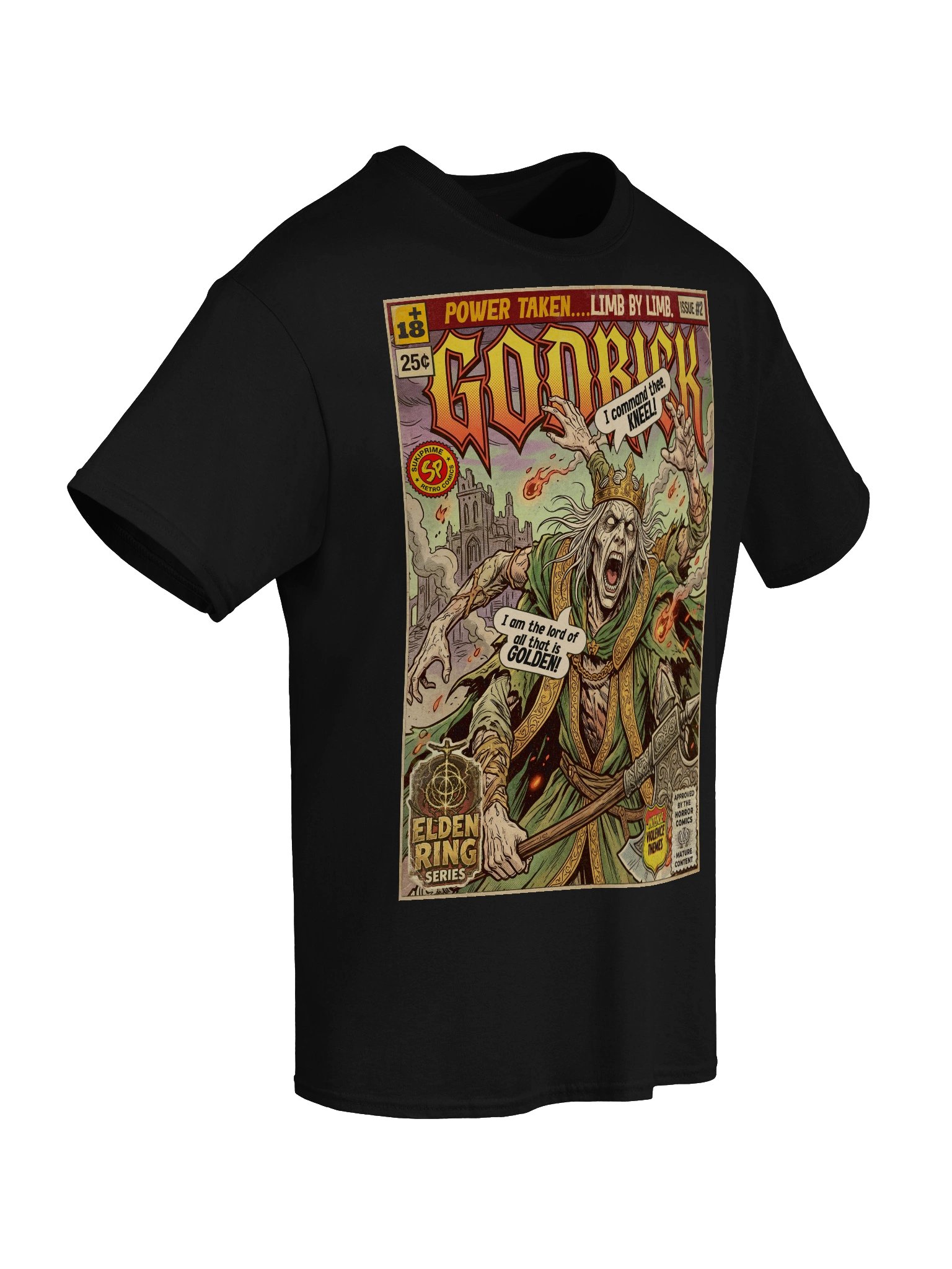 Elden Ring Godrick Comic Art T-Shirt product image (6)