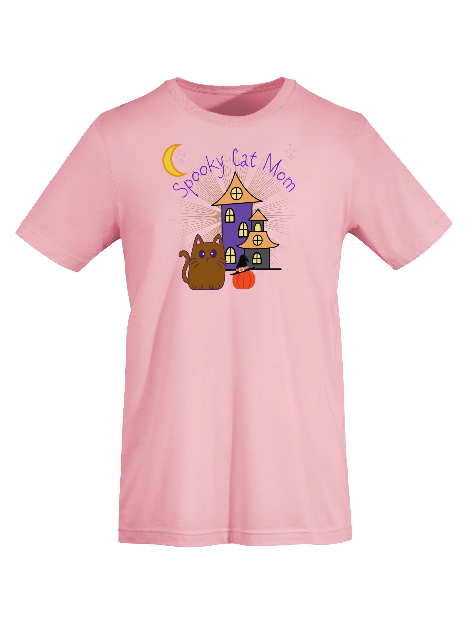 Spooky Cat Mom Halloween Tee product image (15)