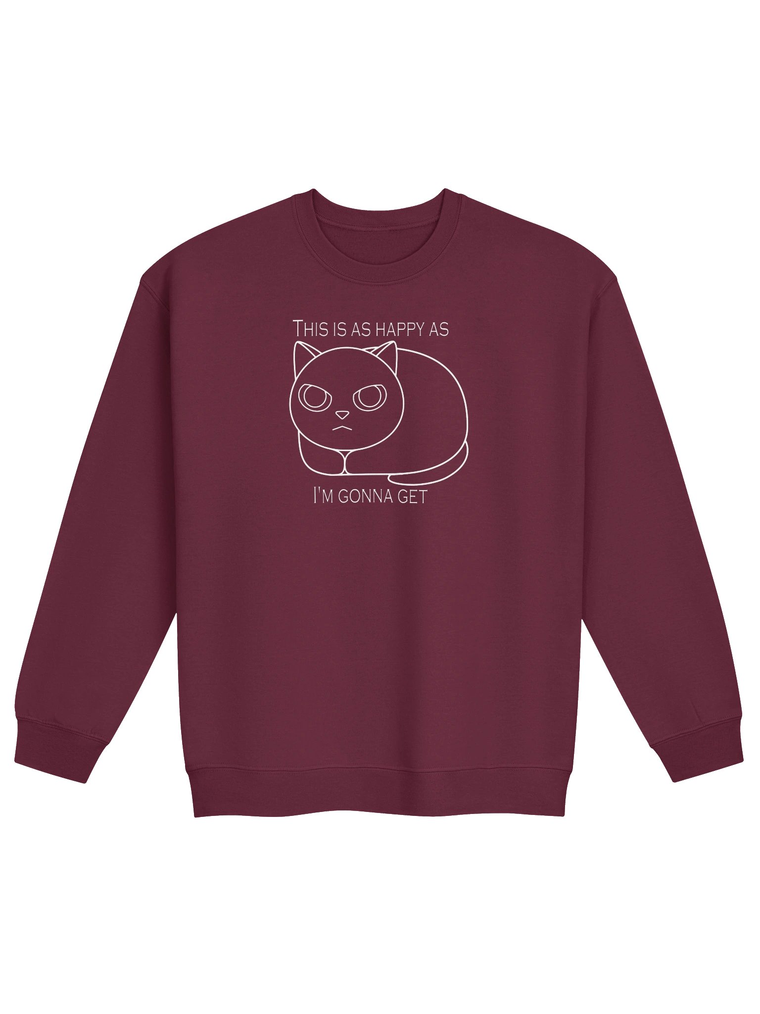 Happy Grumpy Cat - Unisex Adult Sweatshirt product image (1)