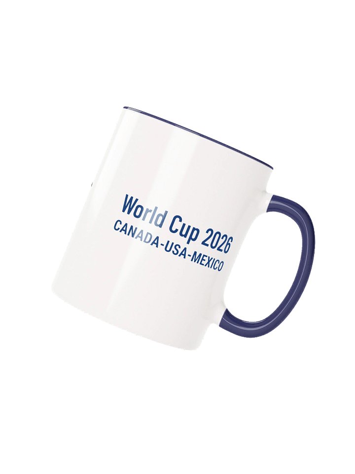 Curacao 2026 World Cup Flag Mug - Curacao Soccer Fan Coffee Cup - Premium Two-Tone Ceramic Mug product image (2)