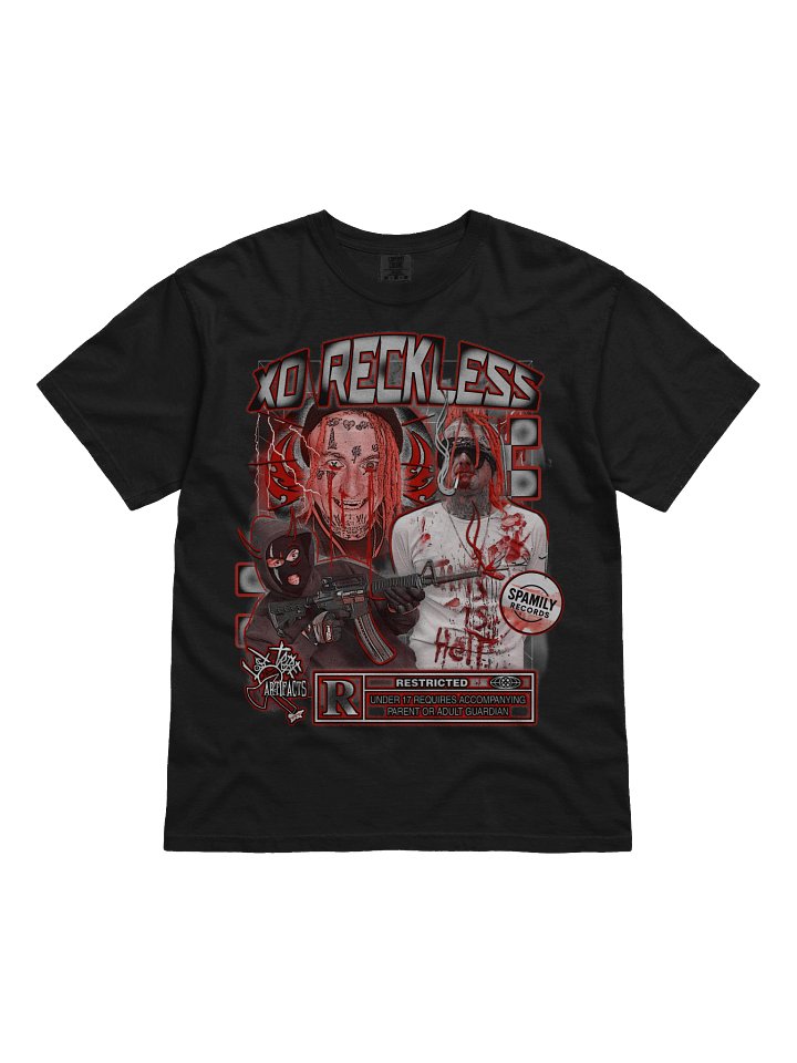 Xo Reckless: R‑Rated Collage Graphic Tee product image (1)