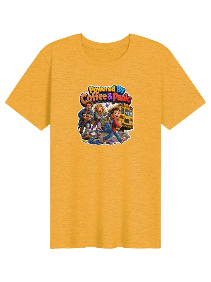 Powered By Coffee & Panic Back-to-School Tee product image (4)