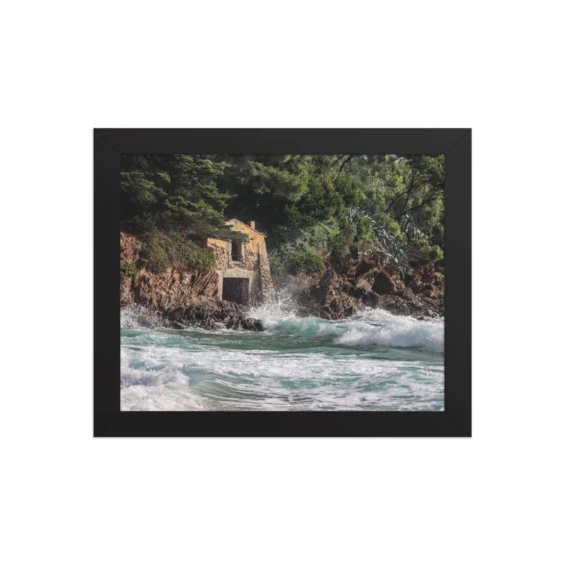 Print Fine Art - Limited Edition - Seaside Hut, Pramousquier Beach, "Battling Time" product image (1)