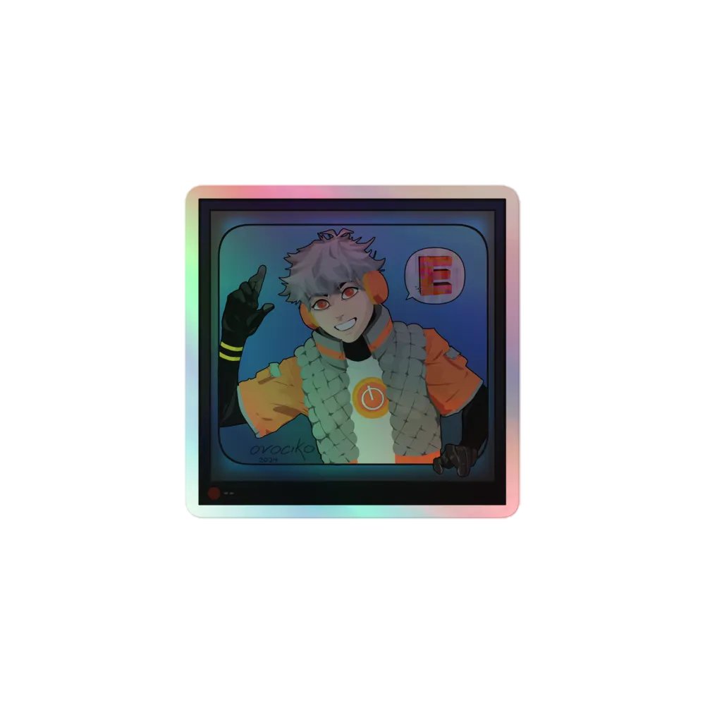 Power Guy 2.0 Holographic "E" Sticker product image (1)