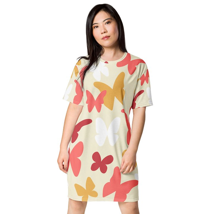 Butterfly Bliss All-Over T-Shirt Dress product image (1)