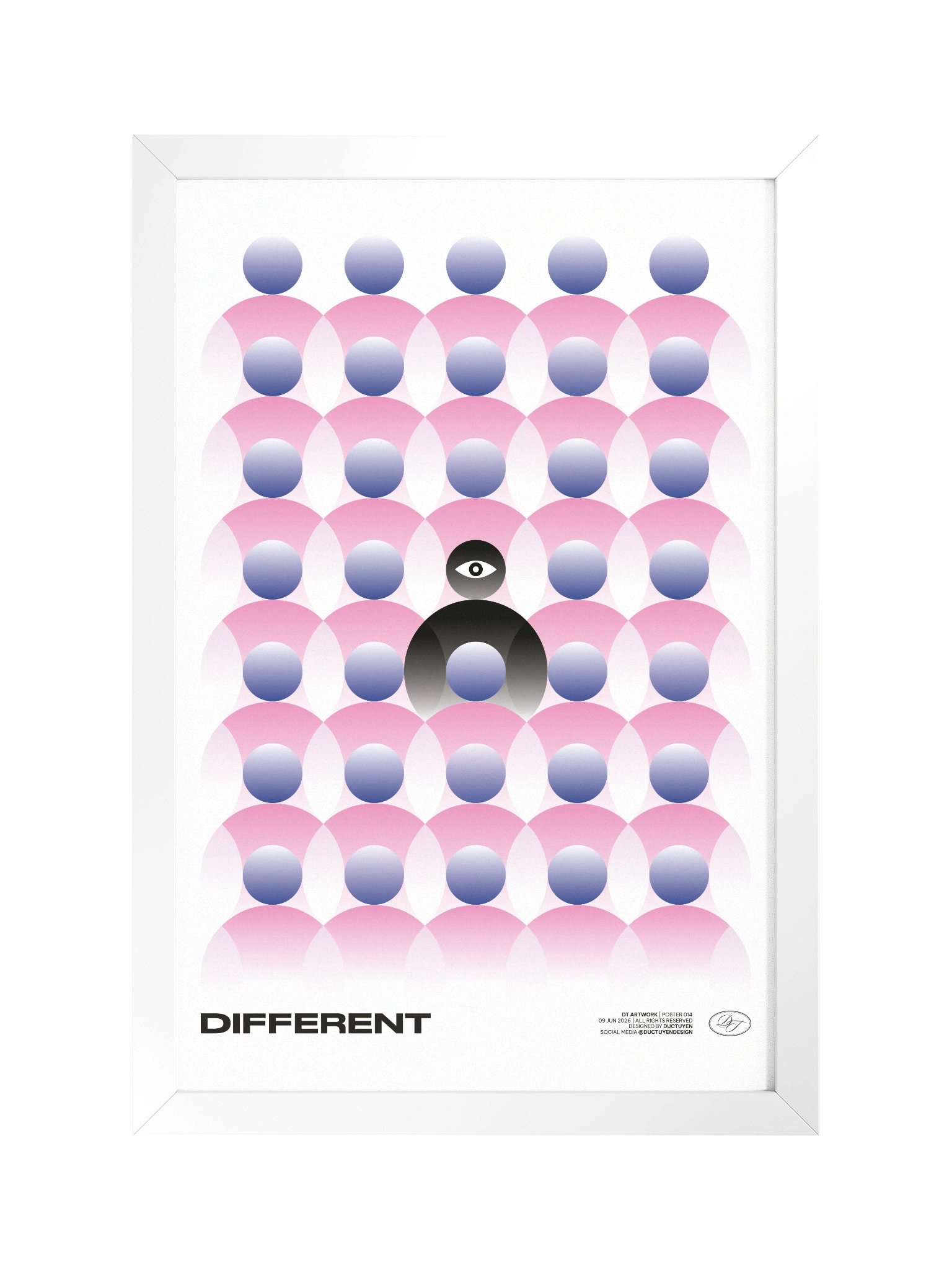 "DIFFERENT" Framed Poster product image (34)
