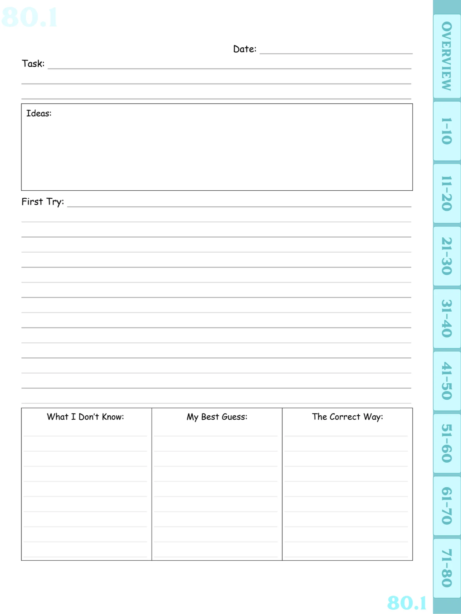 Pastel Blue Digital Writing Practice Journal product image (4)