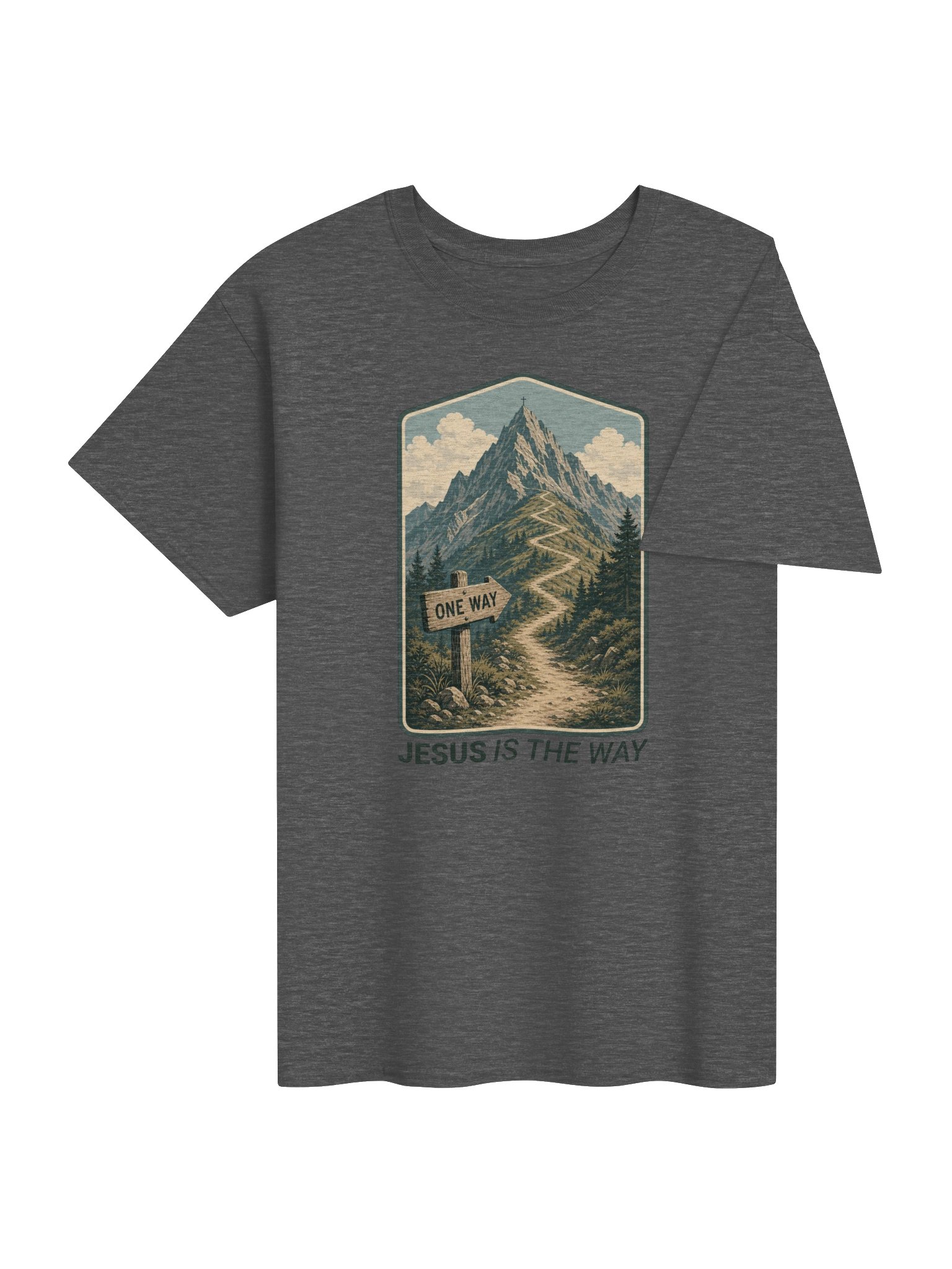 Jesus Is the Way – Mountain Trail Tee product image (38)