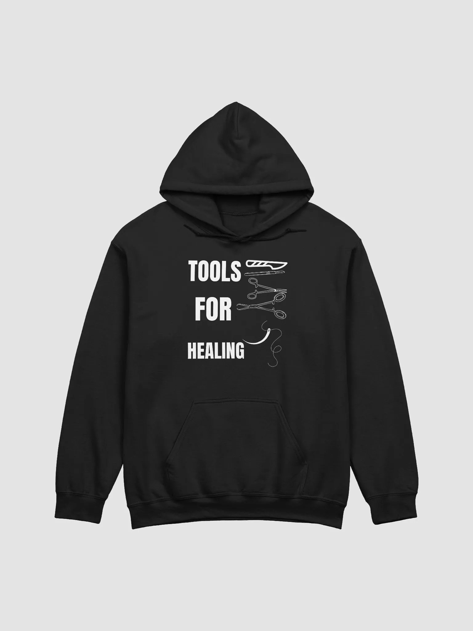 scalpel, suture, and forceps. Gildan Classic Hoodie product image (11)