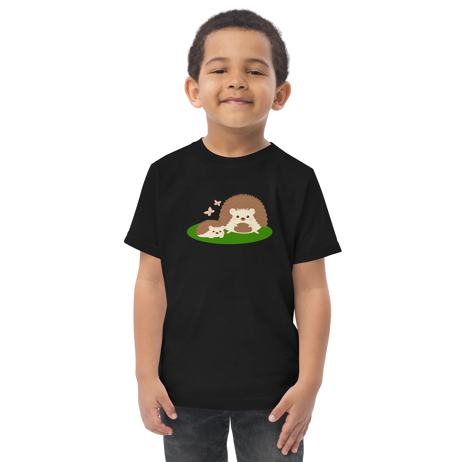 Woodland Families Hedgehog Toddler Jersey T-Shirt product image (1)