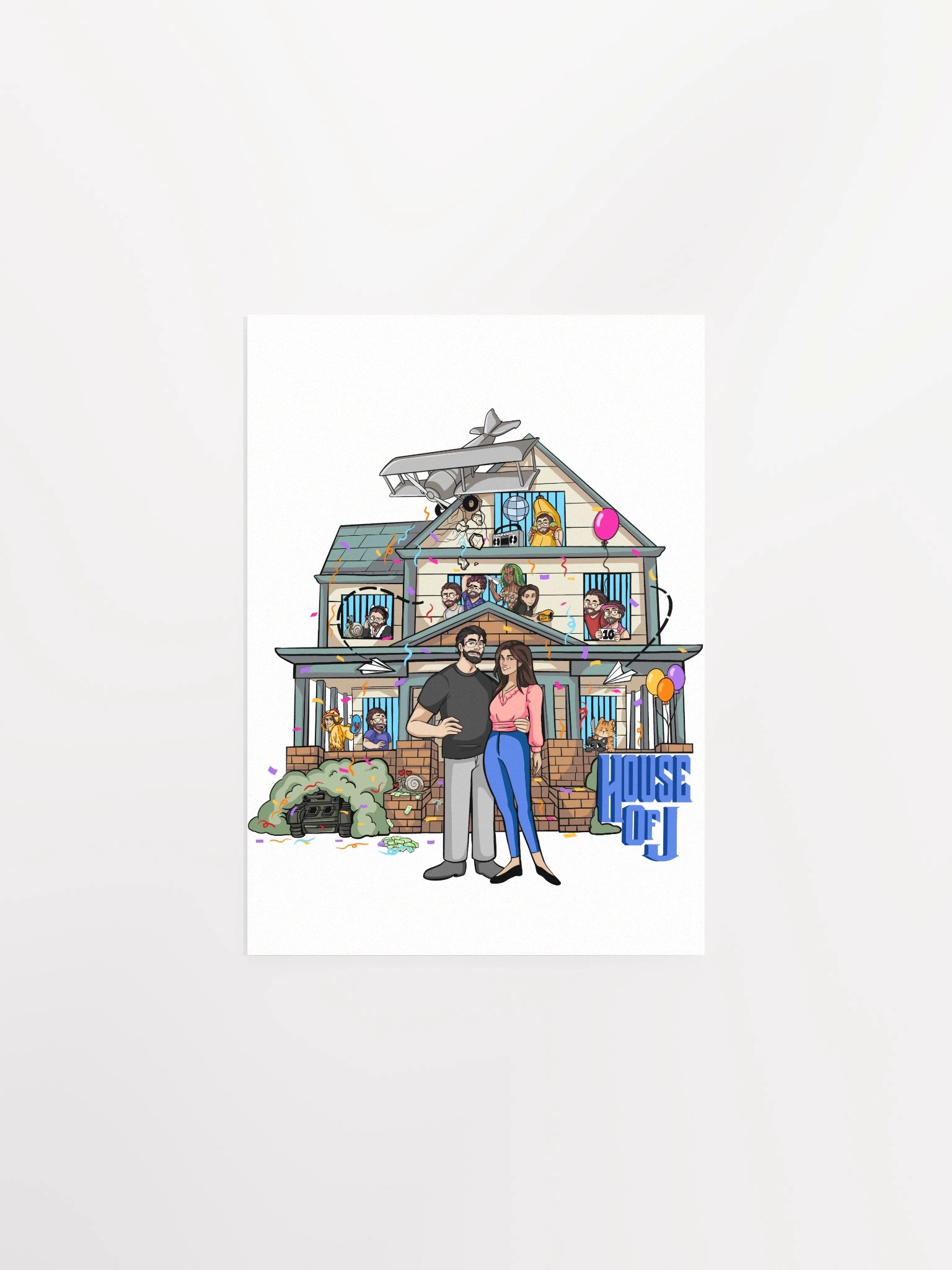 "Full House of J" Poster (Light) product image (1)