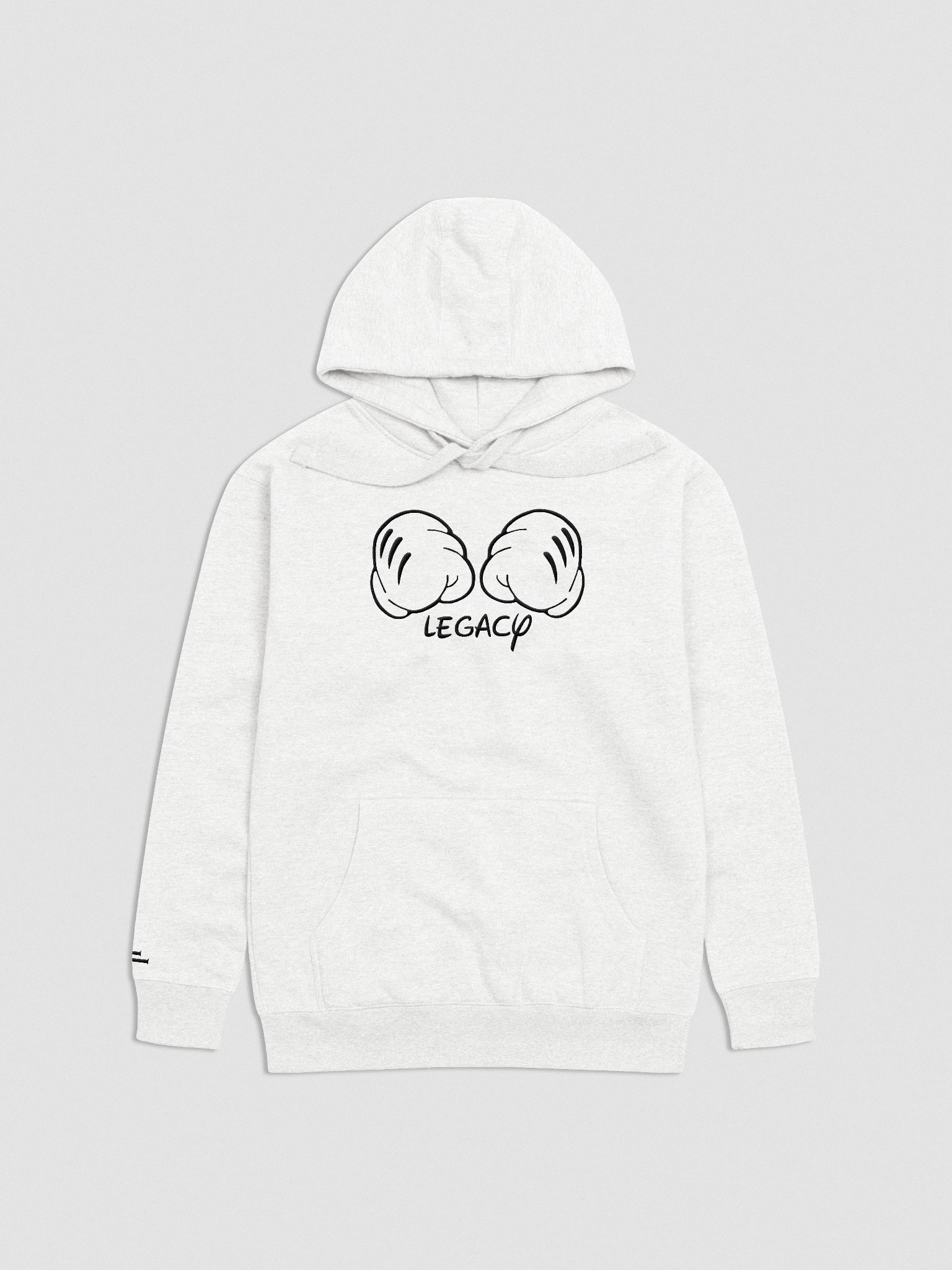 Disnerd Legacy Fists Hoodie | White product image (1)