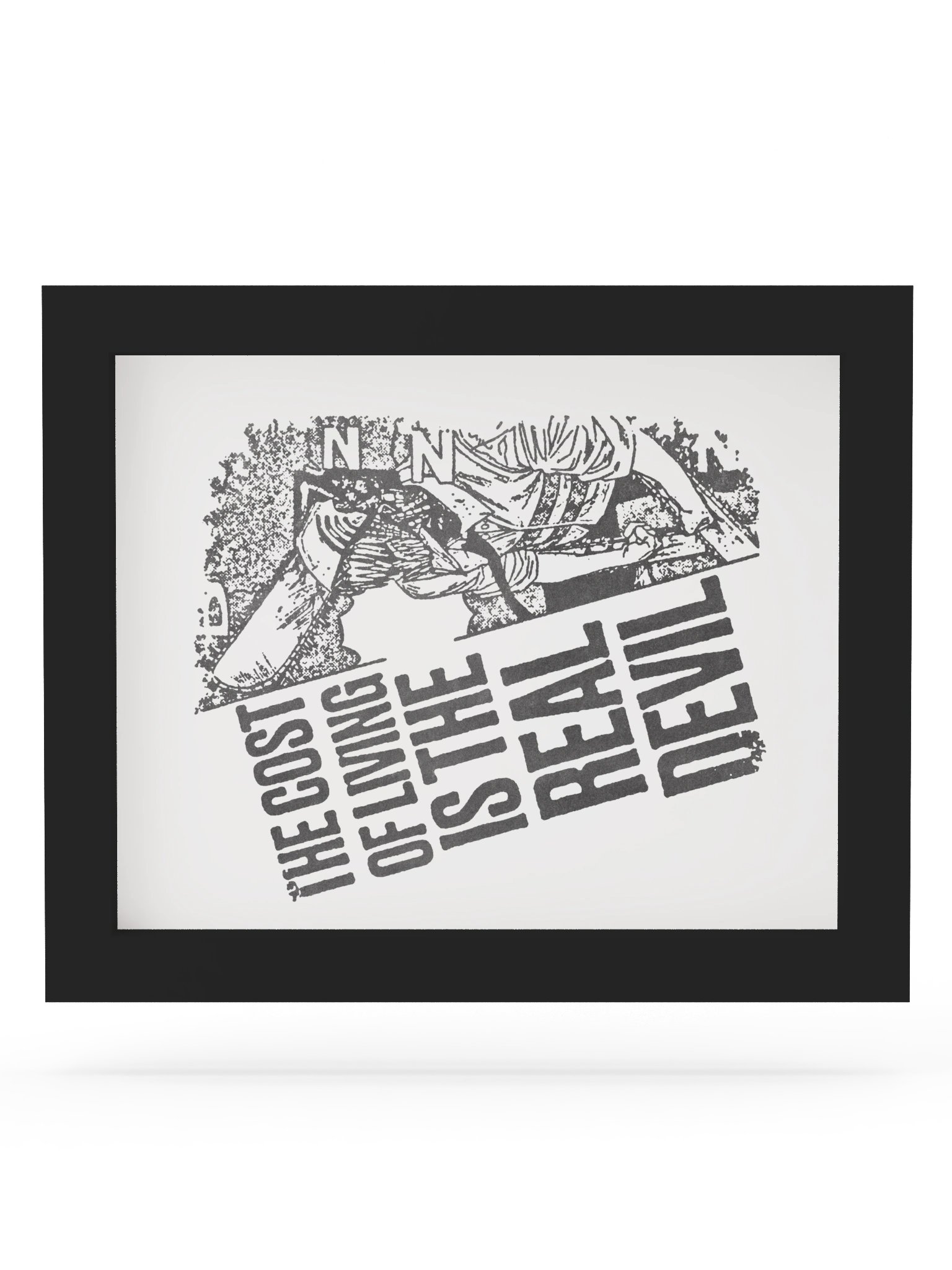 COST OF LIFE ! Framed Print. product image (6)