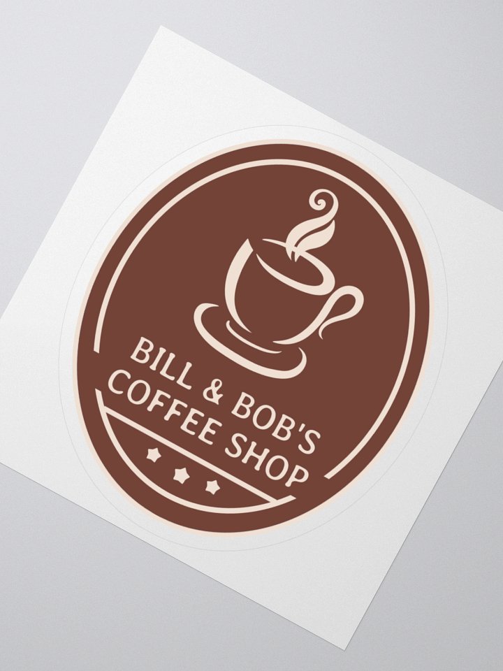 Bill & Bob's Coffee Shop Sticker product image (2)