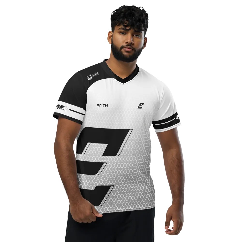 White "Faith" Elite Pro Jersey - EpiQ Black product image (1)