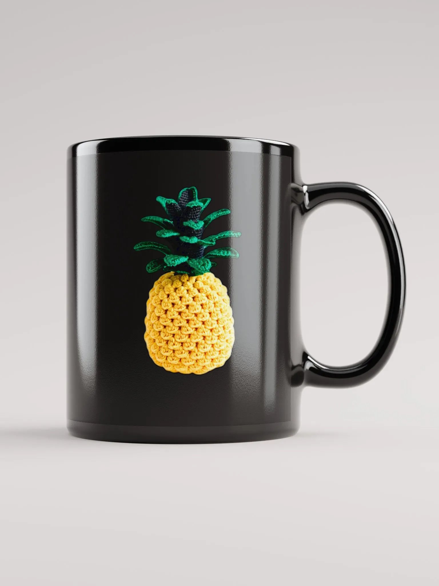 CozyAvocado Black Glossy Mug Pineapple #1 product image (1)