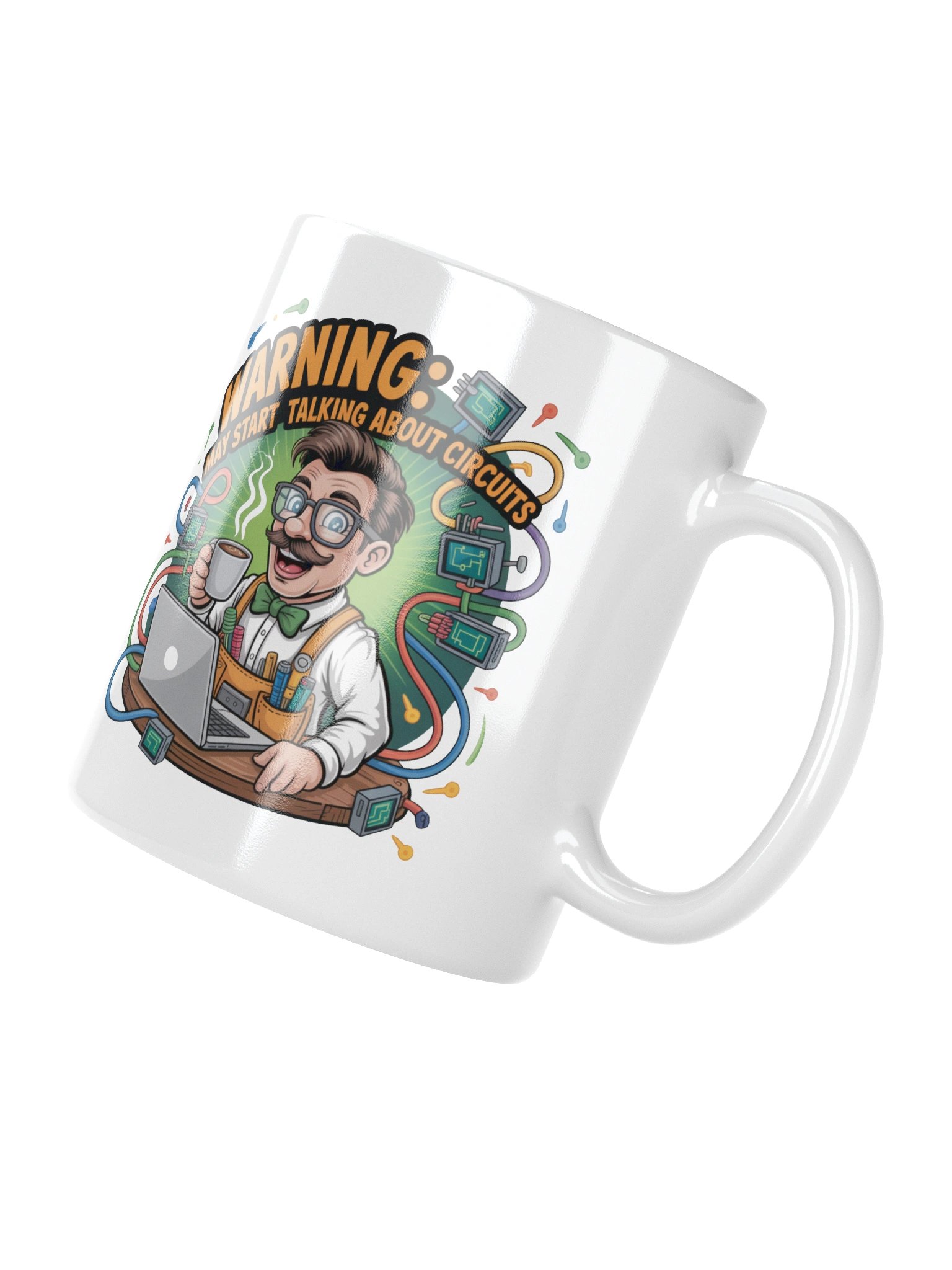Warning May Start Talking About Circuits Mug – Funny Electrical Engineer Gift product image (11)