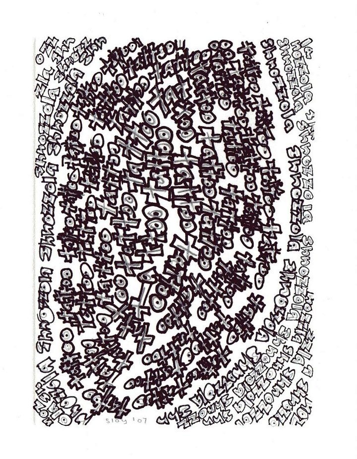 shnozolla tattoo panel card print product image (1)