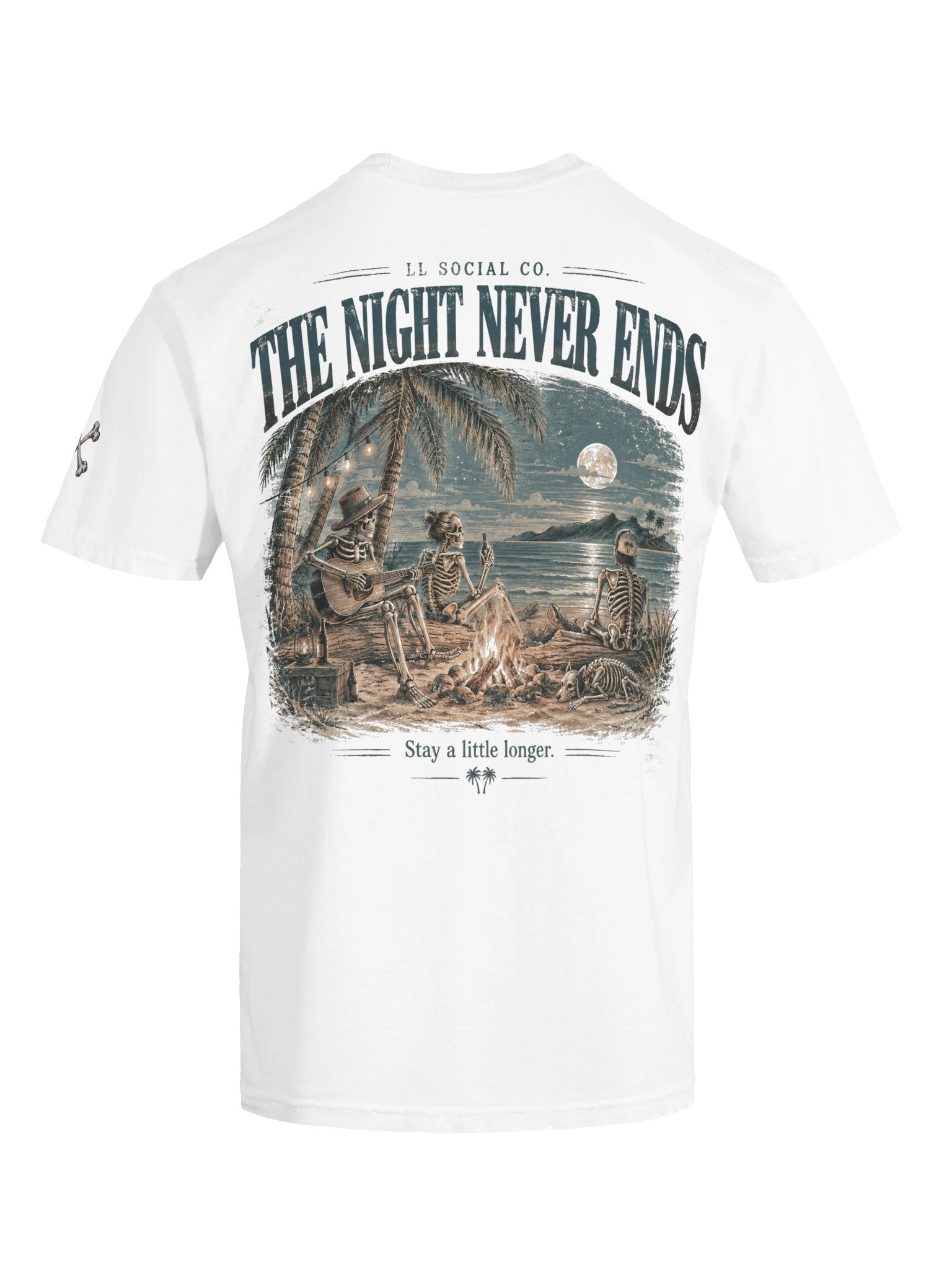 The Night Never Ends Comfort Colors Tee — Coastal Skellie Edit product image (7)