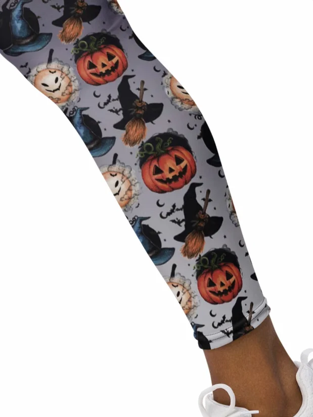 Spooky Elegance-Halloween edition-yoga leggings product image (9)