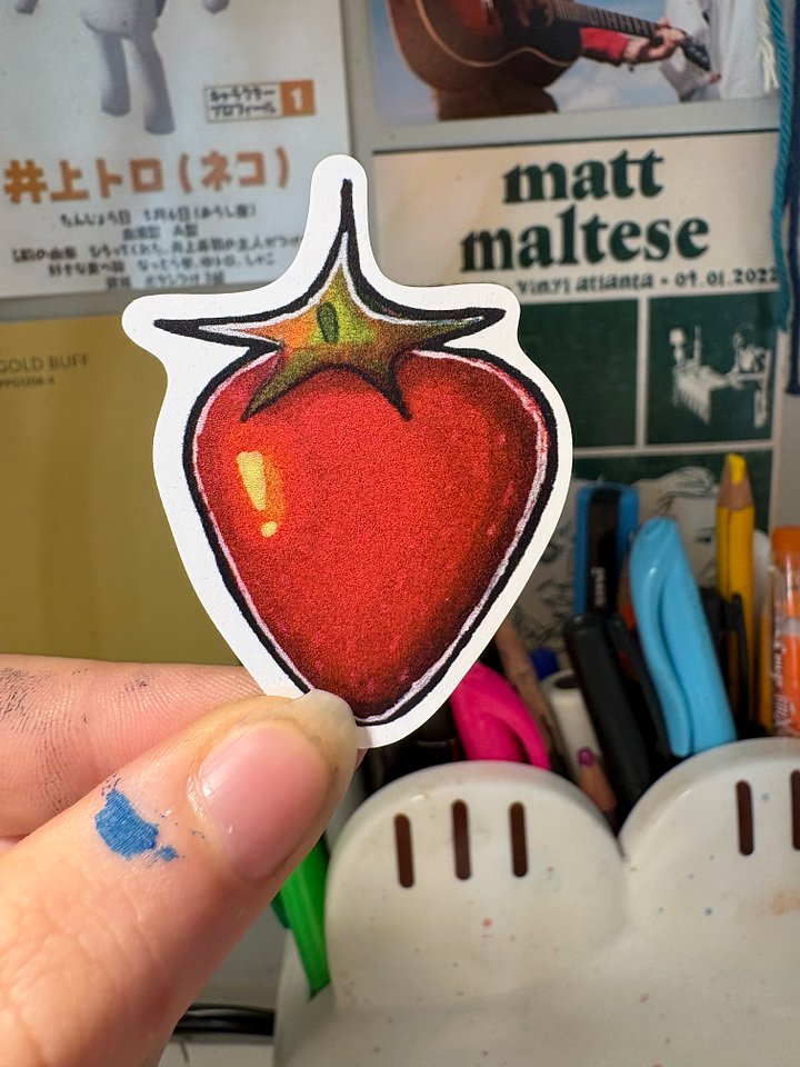 Fruit Series Sticker #1 - Strawberry product image (1)