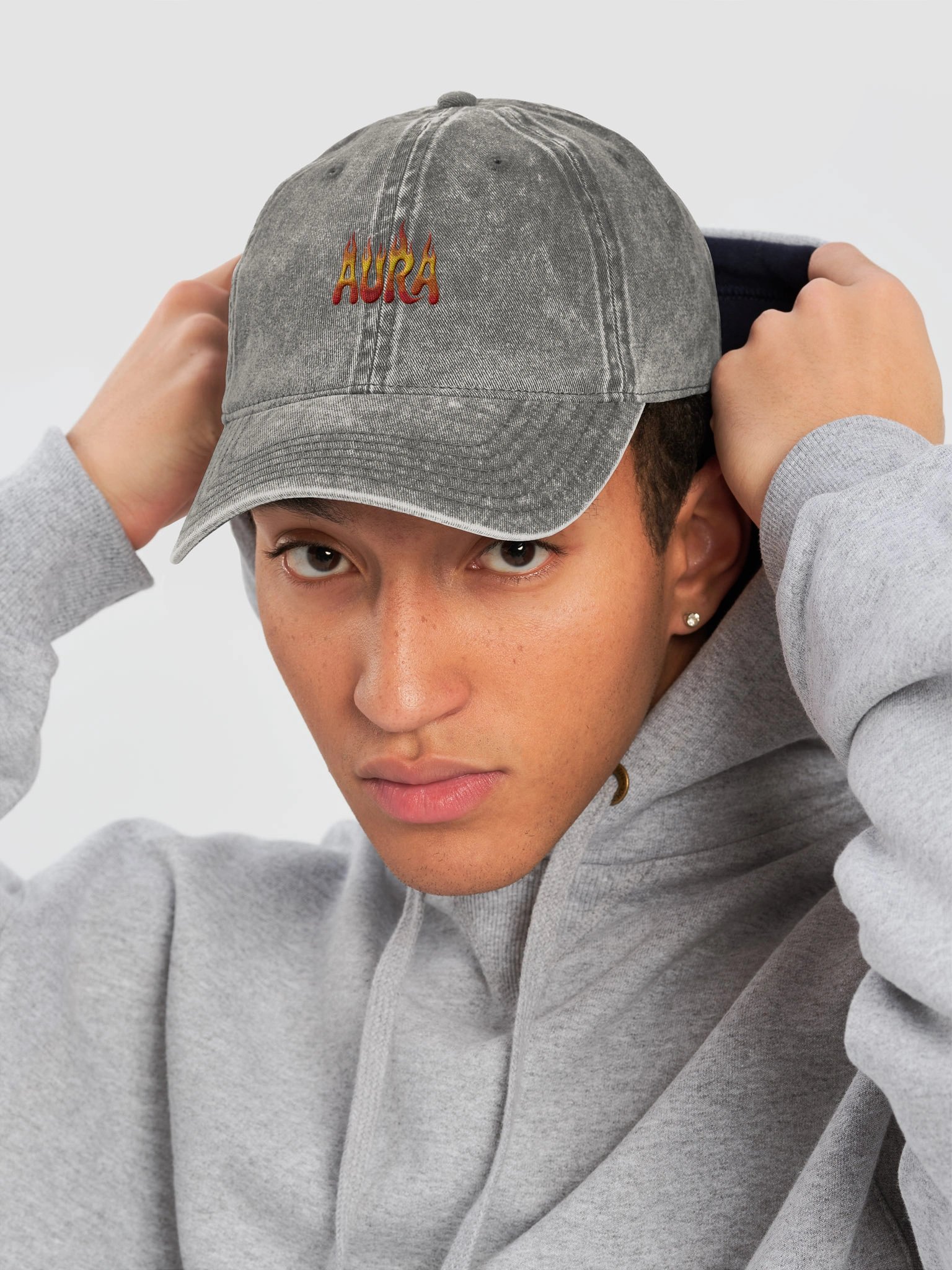 Flaming AURA Retro Dad Hat product image (28)