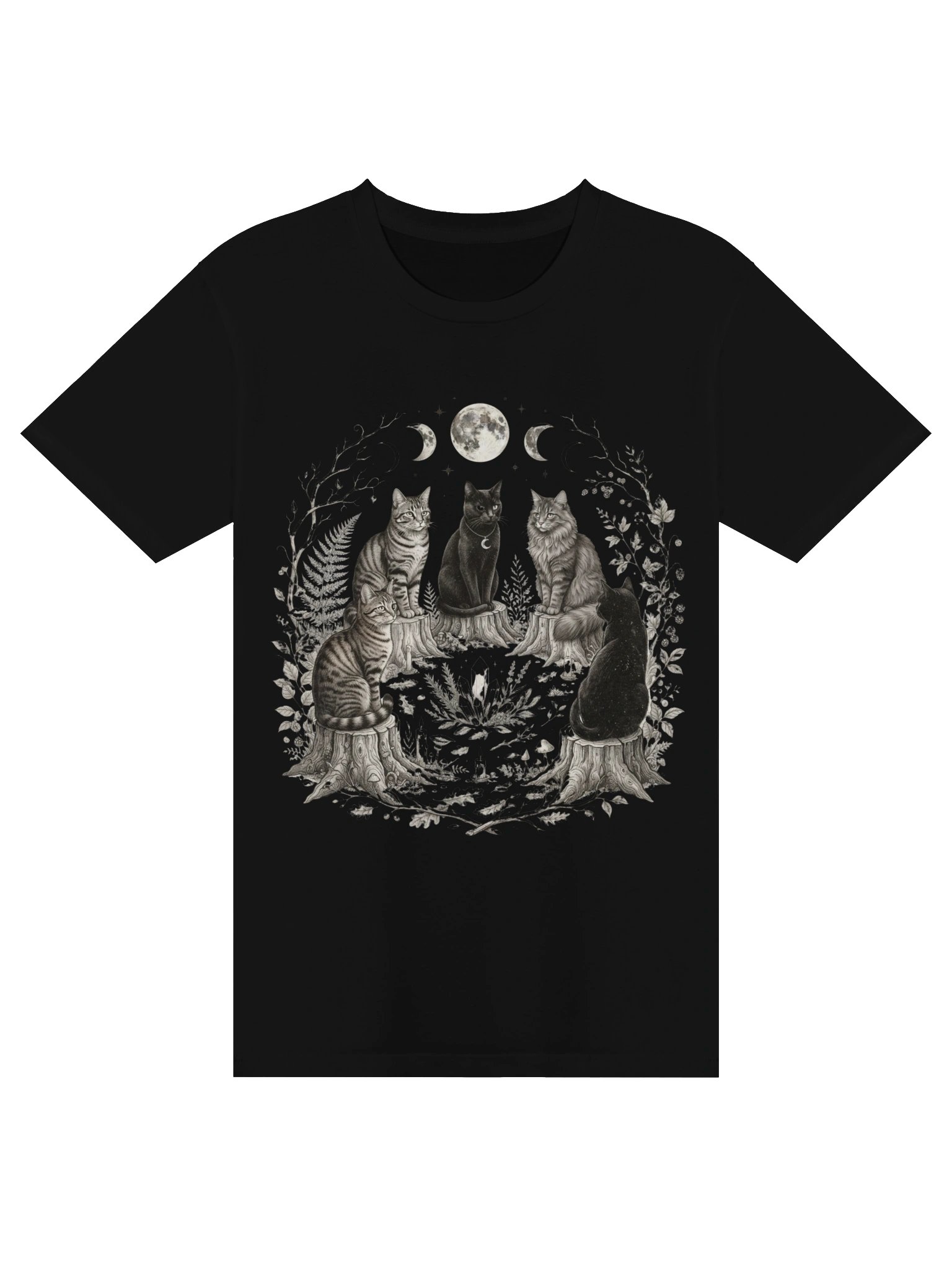 Witchy Moon Cats Tee product image (2)