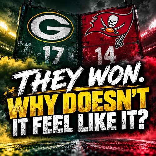 🧀 **A WIN IS A WIN… RIGHT?**

The Packers left Tampa Bay with a 17–14 victory and got themselves back to .500.

But between t...