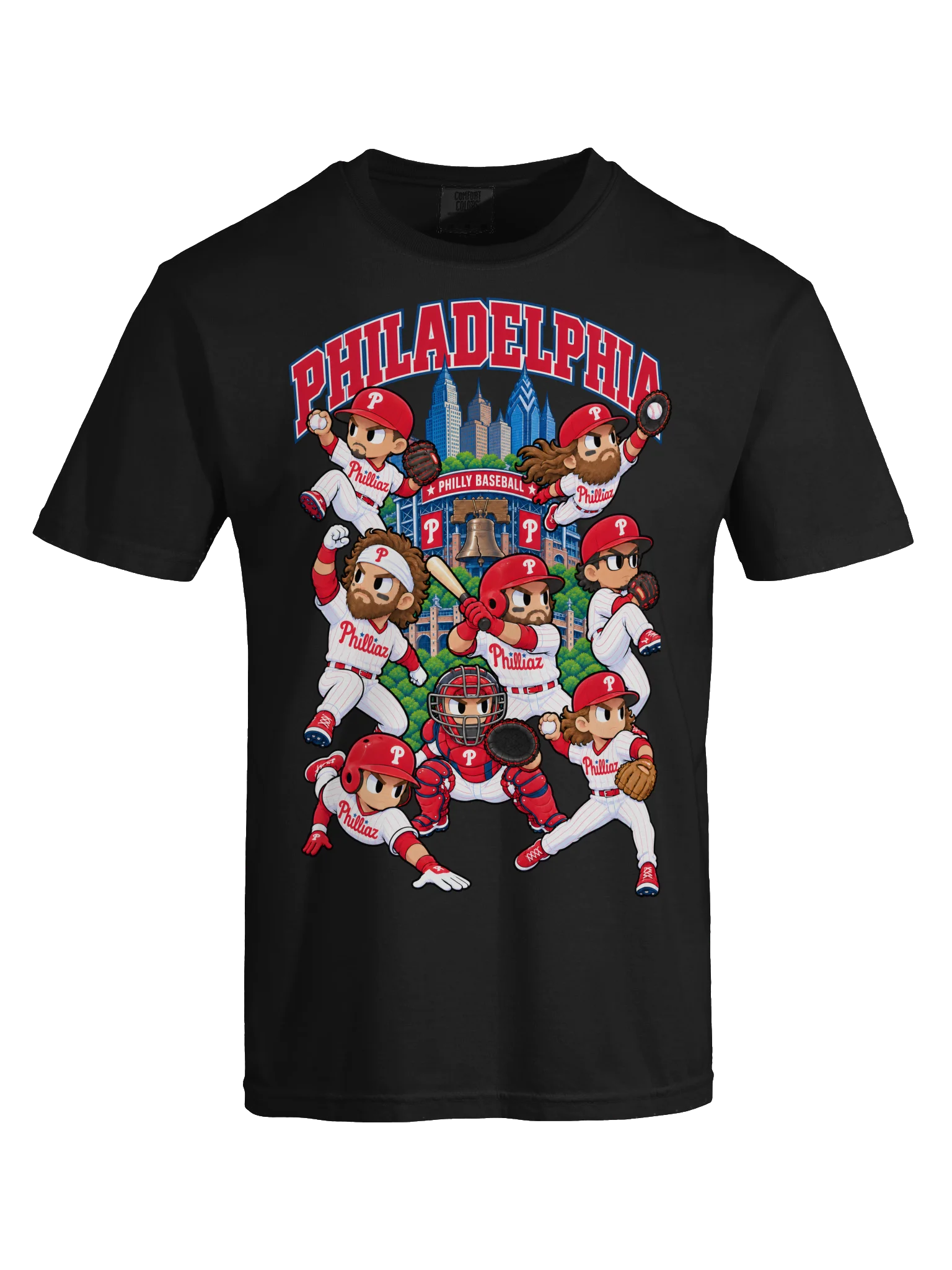 Philadelphia Baseball Animated Player T-Shirt product image (33)