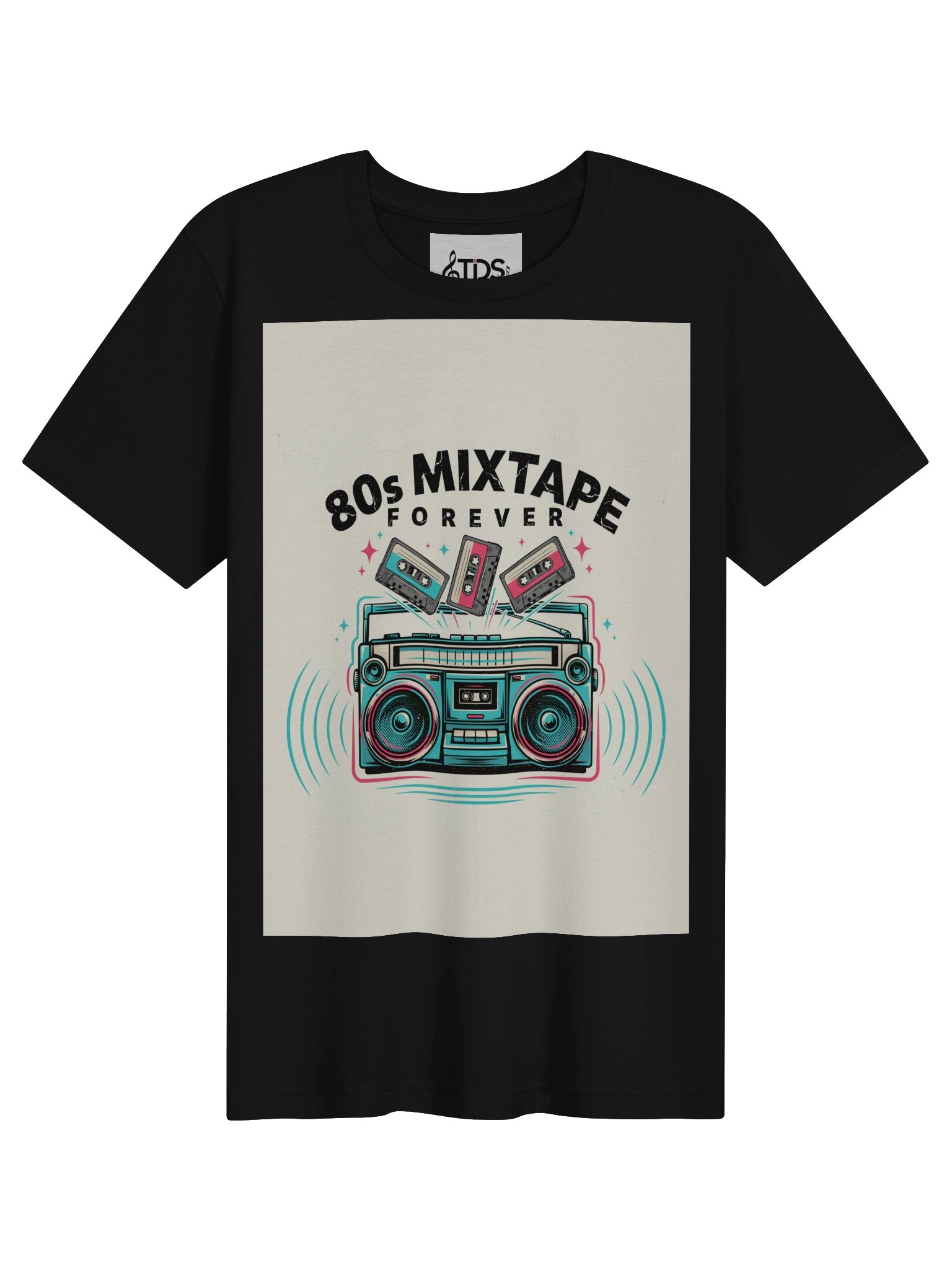 80s Mixtape Forever Retro Boombox Tee product image (2)
