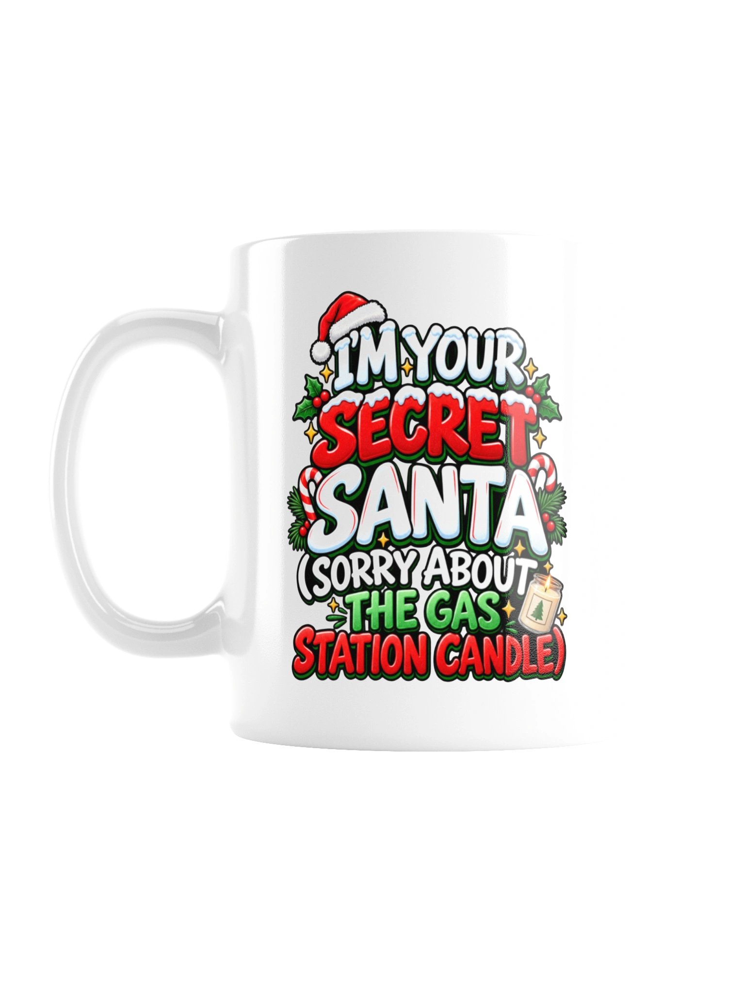I’m Your Secret Santa… Sorry About the Gas Station Candle- Mug product image (1)
