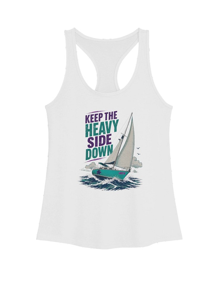 Keep the Heavy Side Down Racerback Tank product image (1)