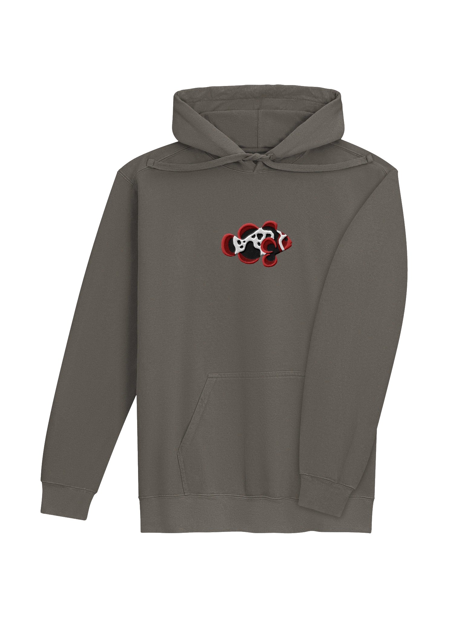 Lightning Maroon Clownfish Embroidered Hoodie | Saltwater Reef Aquarium Fish & Ocean Lover Apparel product image (8)
