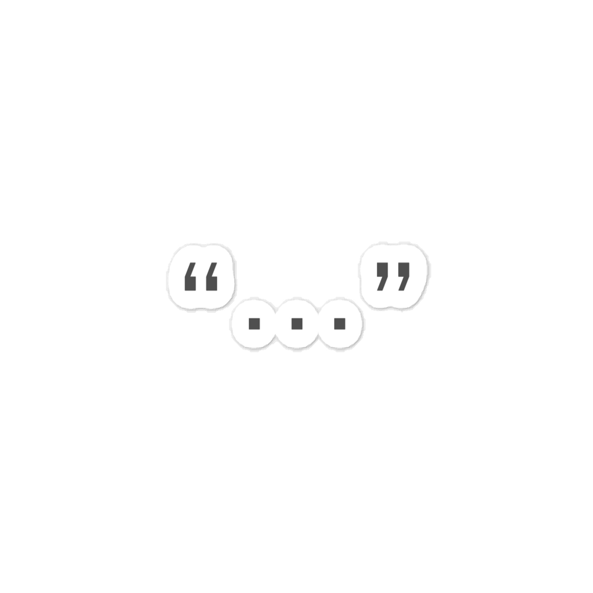 Ellipses Quote Sticker product image (1)
